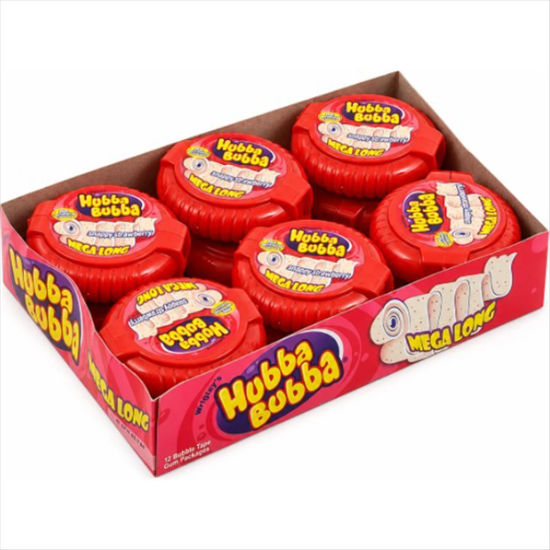 Picture of HUBBA BUBBA MEGA LONG SNAPPY STRAWBERRY 56G