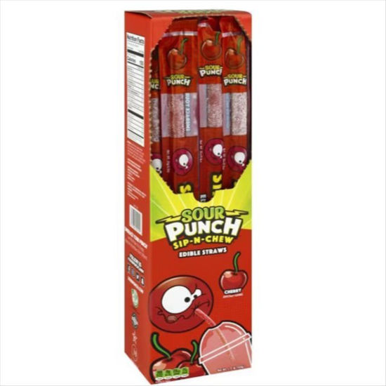 Picture of SOUR PUNCH SIP N CHEW CHERRY 9OZ 30CT