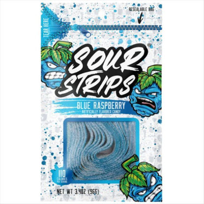 Picture of SOUR STRIPS BLUE RASPBERRY 3.4OZ PEG
