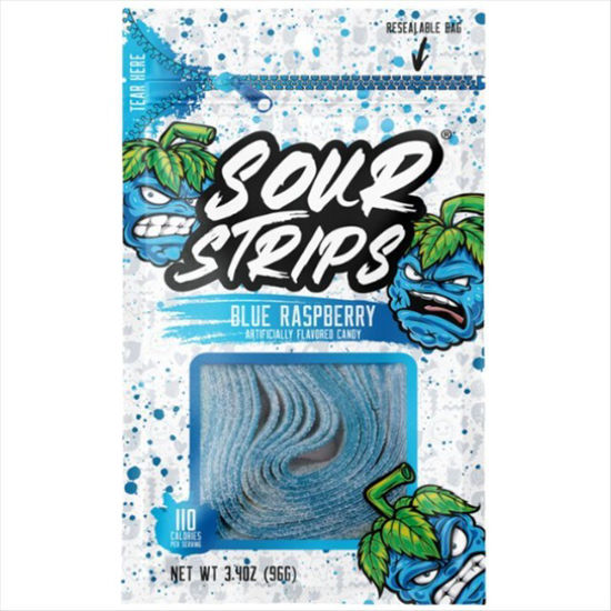 Picture of SOUR STRIPS BLUE RASPBERRY 3.4OZ PEG