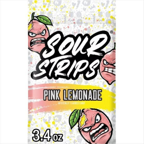 Picture of SOUR STRIPS PINK LEMONADE 3.4OZ PEG