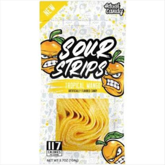 Picture of SOUR STRIPS TROPICAL MANGO 3.4OZ PEG