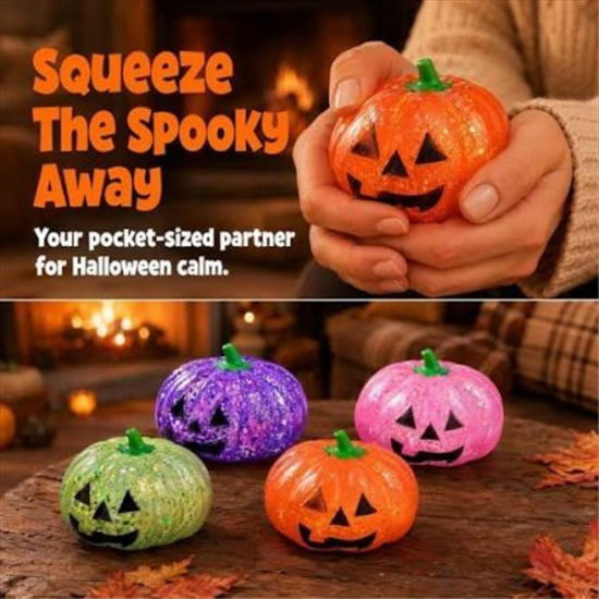 Picture of SQUISHY ZEN POP HALLOWEEN PUMPKINS 12CT