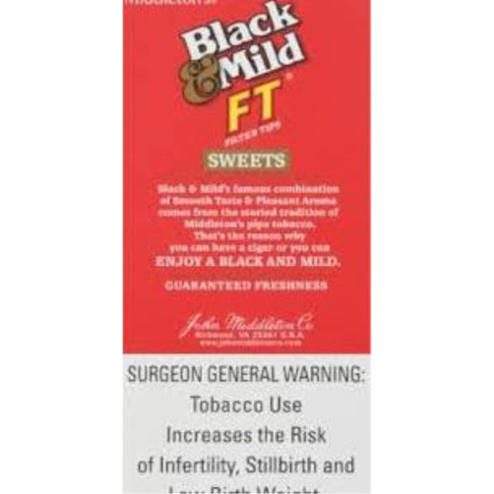 Picture of BLACK & MILD SWEET FILTER TIP 5PK