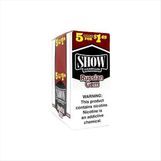 Picture of SHOW CIGARILLOS RUSSIAN GEM 5/$1.49 5PK 15C