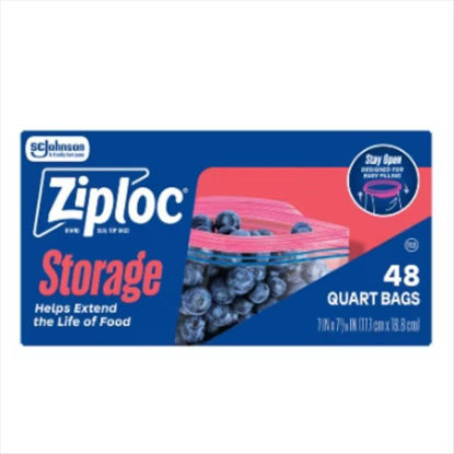 Picture of ZIPLOC FREEZER BAG QUART 48CT