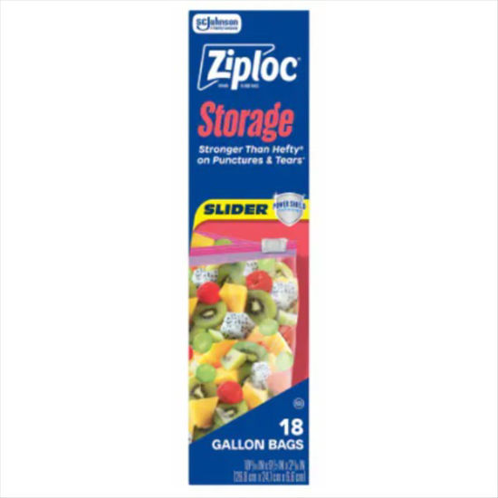 Picture of ZIPLOC SLIDER BAG GAL 18CT
