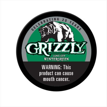 Picture of GRIZZLY LONG CUT WINTERGREEN LARGE CAN 4CT